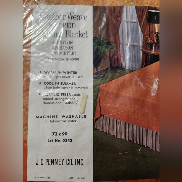 jcpenney Bedding Jc Penny Vintage Heather Weave Thermal Blanket